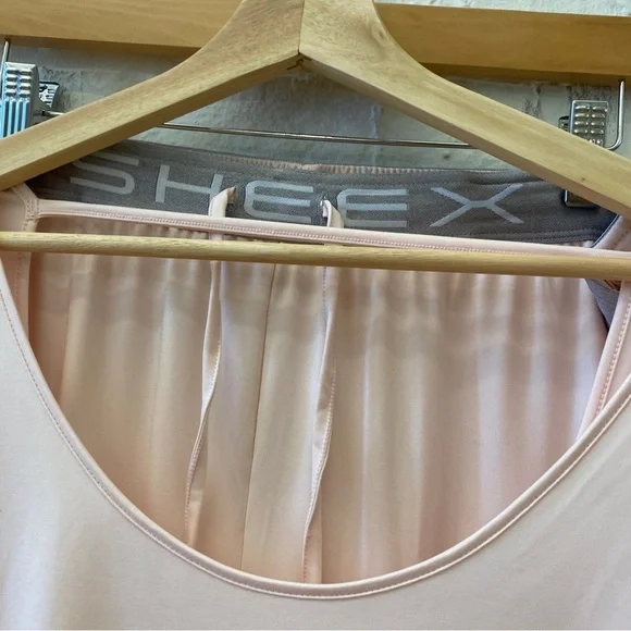 SheexModern Jogger and Long Sleeve Cutout Tee Pajama Set Blush‎ Pink XXL